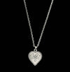 Peach heart flower thin chain