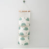 Three pockets hanging bag green clouds