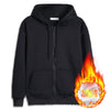 Black zipper sweatshirt / m