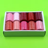 Red ten color thread