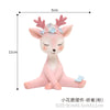 Small flower deer ornament - shy (pink)