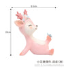 Small flower deer ornament - naughty (powder)
