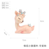 Couple deer ornament-cute pink