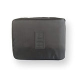 SYGA Travel Cosmetic Bag Plain Multifunction Portable Bag Cosmetic Makeup Pouch Case (Black)