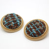 2#【plaid coffee blue】 / 40l=25.0mm