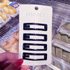 Black hairpin set of 4 mixed colors