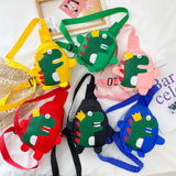 Children's bag boys Messenger handsome dinosaur chest bag Korean version of the small cross bag cute baby outdoor travel backpack trend