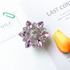 Gem bracket no. 1 - silver base - pink white