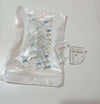 Smile face transparent anti-collision corner / 10 packs