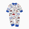 07 blue and white car / 66cm