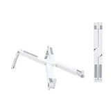 SYGA Laptop Stand Desk,Computer Stand for Laptop,Adjustable Portable ABS+Silicone Plastic Laptop Holder Riser, Foldable Ergonomic Notebook Stand -White, Slide Stand