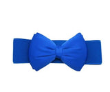 SYGA Women Bow Waist Band Elastic Pu Leather Fashionable Waist Belt for Girls 60-80cm Retro Ladies Waist Belt For Jeans Short & Long Dress Skirt Sweater Shirt