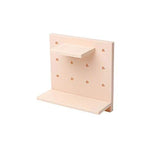 SYGA Plastic Wall Shelf Hole Plate Storage Organizer (Beige)