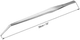 SYGA Curved Aquarium Tweezers Extra Long 15 inches, Stainless Steel Curved Tweezers 38cm Extra Long Tweezers for Fish Tank Plant Aquascape Tools Feeding Tongs Electrical Repairing Grabbing Small Part