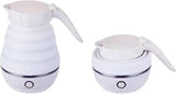 SYGA 600 ml Electric Tea Kettle Collapsible Electric Travel Kettle Dual Voltage Food Grade Silicone