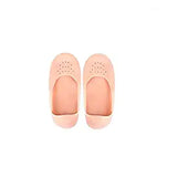 SYGA Silicon Moisturizing Skin Care Protection Anti-Cracking Foot Medium Size Socks for Male and Female(Skin)