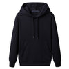 Pure black hooded sweater [regular style] / m