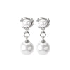 Silver stud earrings