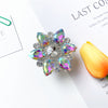 Gem bracket no. 1 - silver base - colorful white