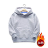 Gray fleece hoodie / 90cm