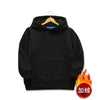 Black fleece hoodie / 90cm