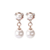 Rose gold earrings
