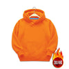 Orange fleece hoodie / 90cm