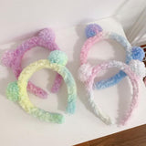 Candy-flavored cute baby bear headband with color-matched hair clips and hair clips