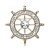 White diamond on gold background