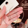 6cm large circle silver