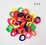 3cm children's hair ring small hair rope does not hurt hair leather cover seamless head rope baby towel ring 50 rubber bands