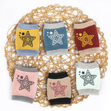Pentagram baby knee pads newborn baby terry socks non-slip dispensing warm thick crawling children's knee pads
