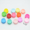 Round smiling face mixed color 1.9 cm