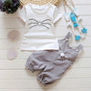 Strap mustache - white / 80cm