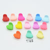 Oblique peach heart style mixed color 1.7 cm