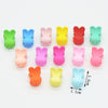 Glossy long-eared rabbit mixed color 1.5cm