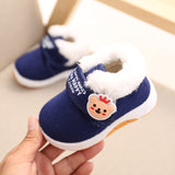 Winter new baby cotton shoes toddler shoes 1-3 years old plus velvet warm snow boots boys and girls cotton shoes baby shoes