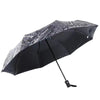 Automatic newspaper umbrella - black