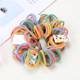 Basic head rope children tie hair rubber band does not hurt hair size girl plush hair rope baby elastic hair ring