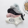 5 colors evenly matched / nude socks with 5 colors