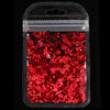 Bone bag hollow heart sequins - laser silver 1