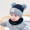 Black - two piece set / 6 months - 2 years old baby (head circumference 48-52cm)