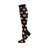 Big colored dots on black background / small size