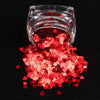3g square bottle love sequins - laser silver 1
