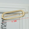 9cm long oval gold / individually bagged frog clips