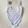 Letter + blue triangle scarf 2 packs
