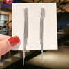 S925 silver long tassels