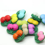 Colorful Cherry Buttons Baby Clothes Accessories Handmade DIY Weaving Small Accessories Children's Buckles Children's Clothes Buckles