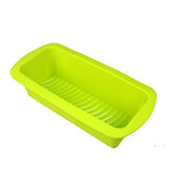SYGA Baking Silicone Loaf Pan Bread Baking Mould, BPA Free, Non-Stick European-Grade Silicone, 9 x 4 x 2.5-Inches(Green)