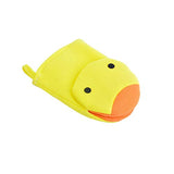 SYGA Animal face Cartoon Bathing Gloves Children Cartoon Bath Towel Baby Bath Gloves(Yellow)